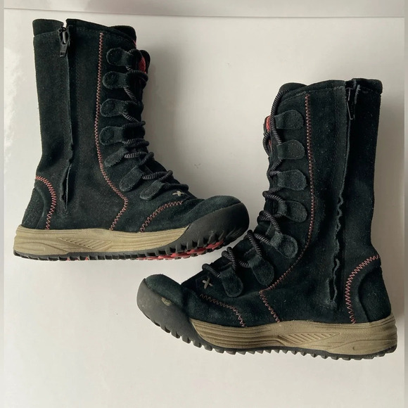 Teva girls tall zipper laced boots Sz 13 - Picture 7 of 10